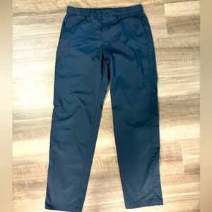Navy blue muji chinos straight fit